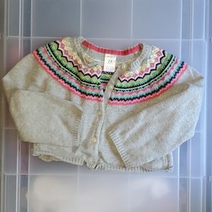 Carters Fair isle cardigan toddler girl